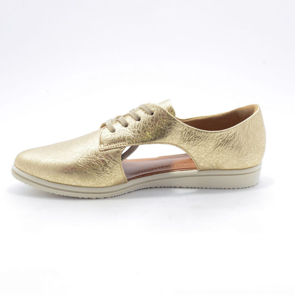 Sapato Usaflex Tipo Oxford Dourado (AA1403) - Imagem 3