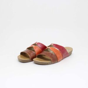 andacco sandália anabela baixa rasteira de dedo