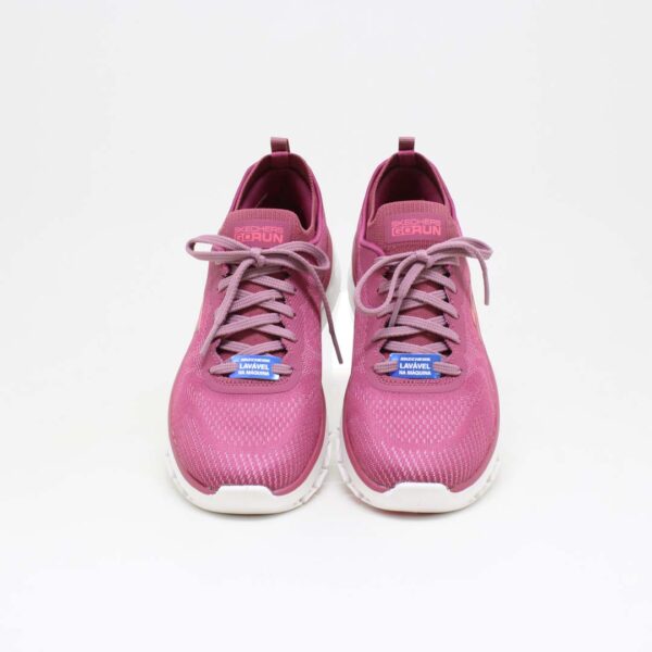 skechers feminino tecido cadarço