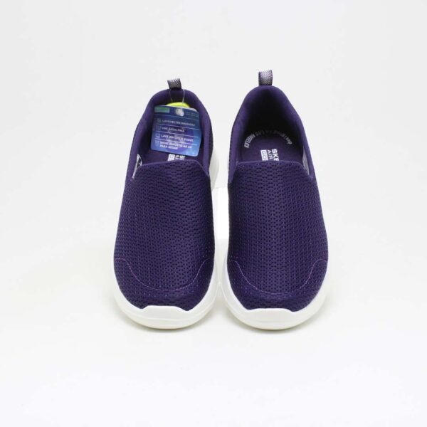 skechers feminino tênis sapatênis slip on sem cadarço tecido