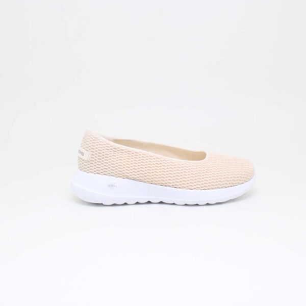 skechers feminino tênis sapatênis sapatilha tecido slip on