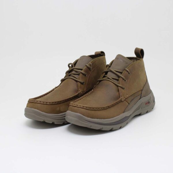 skechers bota masculina couro cano baixo coturno nobuck