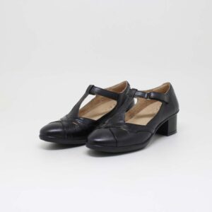 opananken sapato couro feminino salto bloco