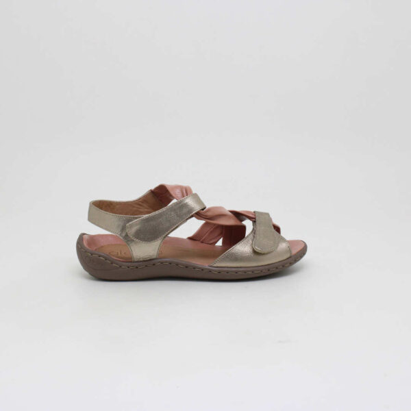 opananken feminino sandalia couro velcro