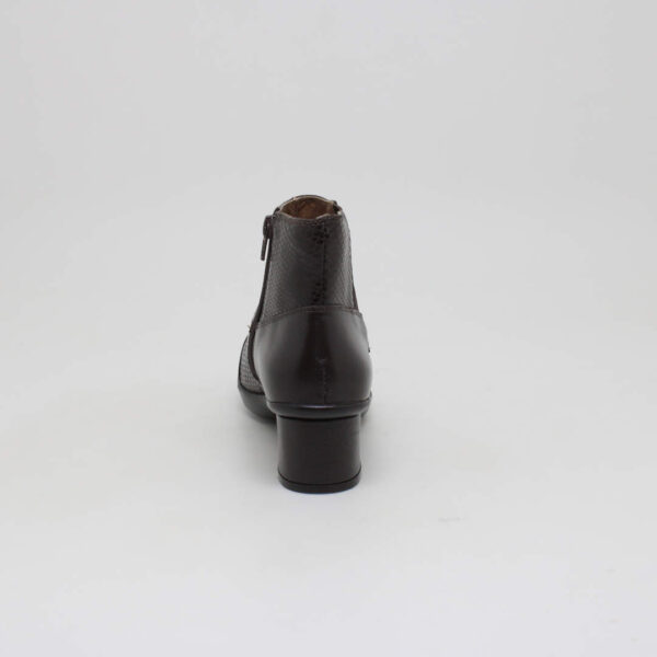 opananken feminino bota couro cano curto salto bloco