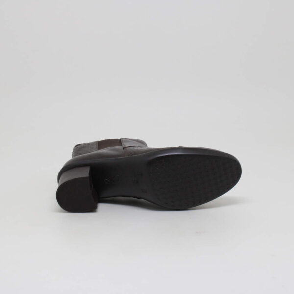 opananken feminino bota couro cano curto salto bloco