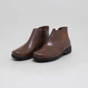 opananken bota feminino couro cano curto ziper