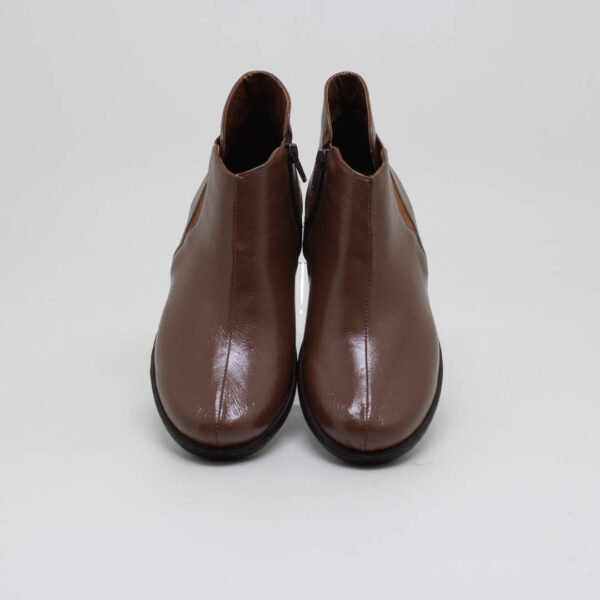 opananken bota feminino couro cano curto ziper