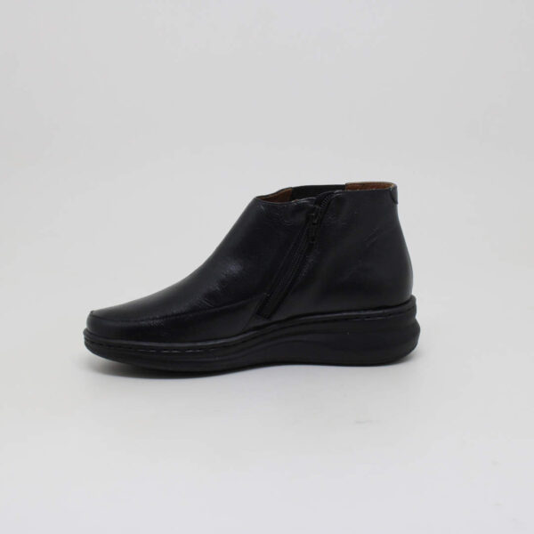 opananken feminino bota couro cano curto salto anabela