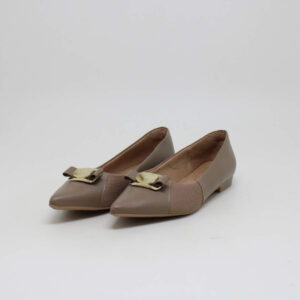 usaflex feminino sapatilha couro salto baixo