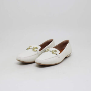 usaflex feminino couro mocassim loafer