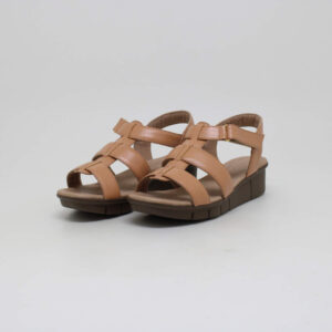 opananken feminino sandália cour anabela velcro