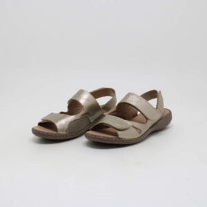 opananken feminino sandália couro velcro