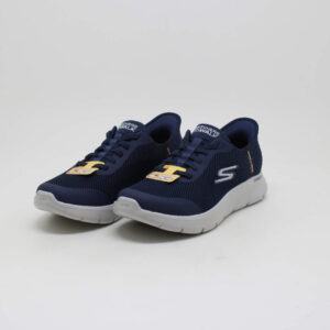 Skechers masculino tênis tecido slip on cadarço elástico