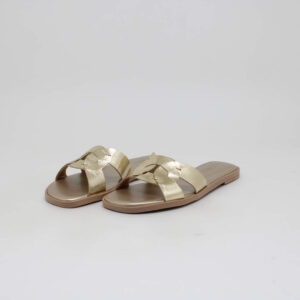 usaflex feminino tamanco rasteira chinelo couro