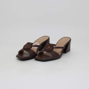 usaflex tamanco feminino couro salto bloco