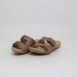 usaflex tamanco feminino anabela baixo couro