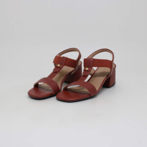 usaflex sandália feminino couro salto bloco